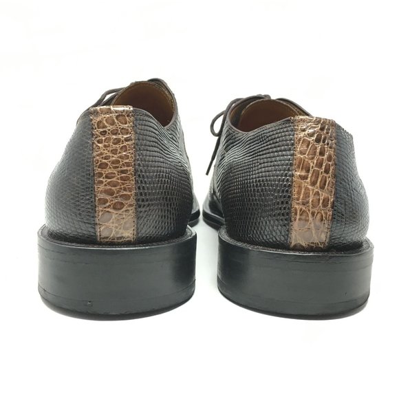 David Eden Oxfords Shoes Size 10.5 Brown Croc Liz main image 9